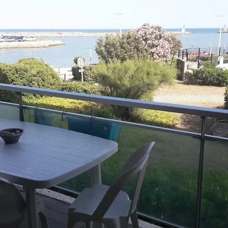 T3 Carnon, 1ere Ligne 50m Terrasse Parking Apartament